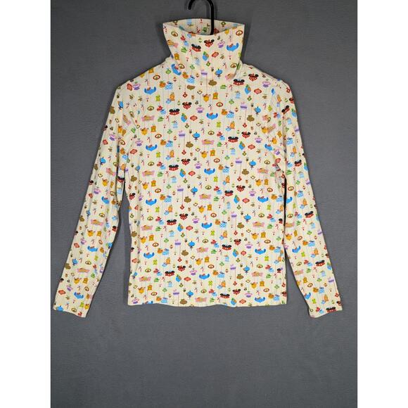 Disney Tops - Disney Parks Holiday Turtleneck Mickey & Friends Christmas Ornament Print Sz SM